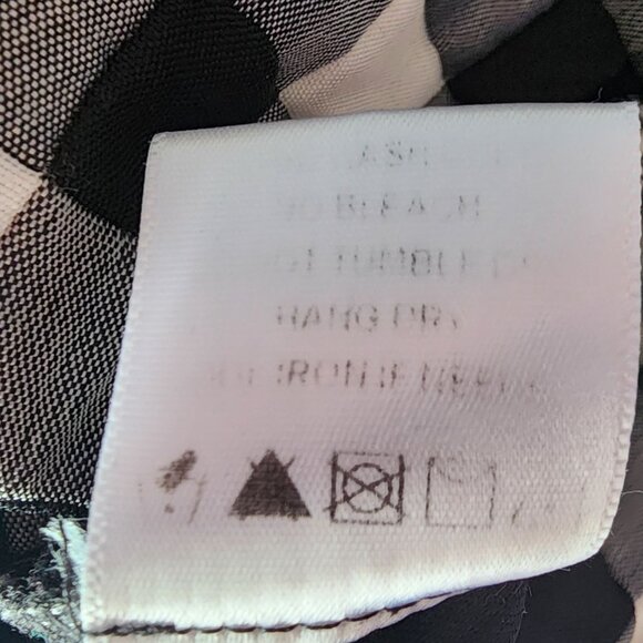 LPA Revolve Womens XS Dress Rachele Checker Black White Tie Strap Mini Party - Picture 11 of 12